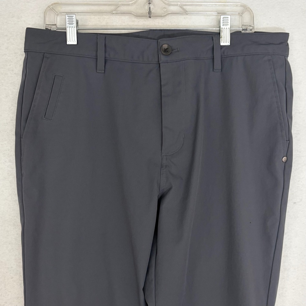 Vuori Cascade Tech Chino Pants Mens 34 Charcoal Gray‎ Performance Stretch V427